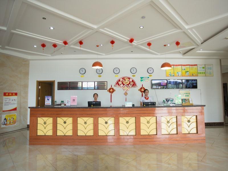 Greentree Inn Anhui Guangde Zhongyang Lecheng Business Hotel Eksteriør bilde