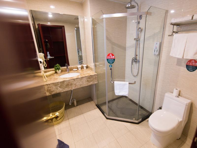 Greentree Inn Anhui Guangde Zhongyang Lecheng Business Hotel Eksteriør bilde