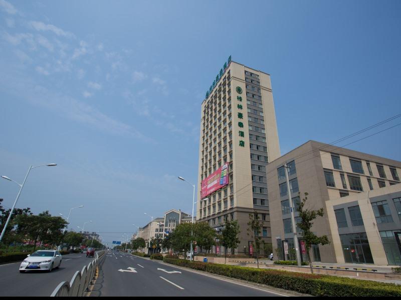 Greentree Inn Anhui Guangde Zhongyang Lecheng Business Hotel Eksteriør bilde