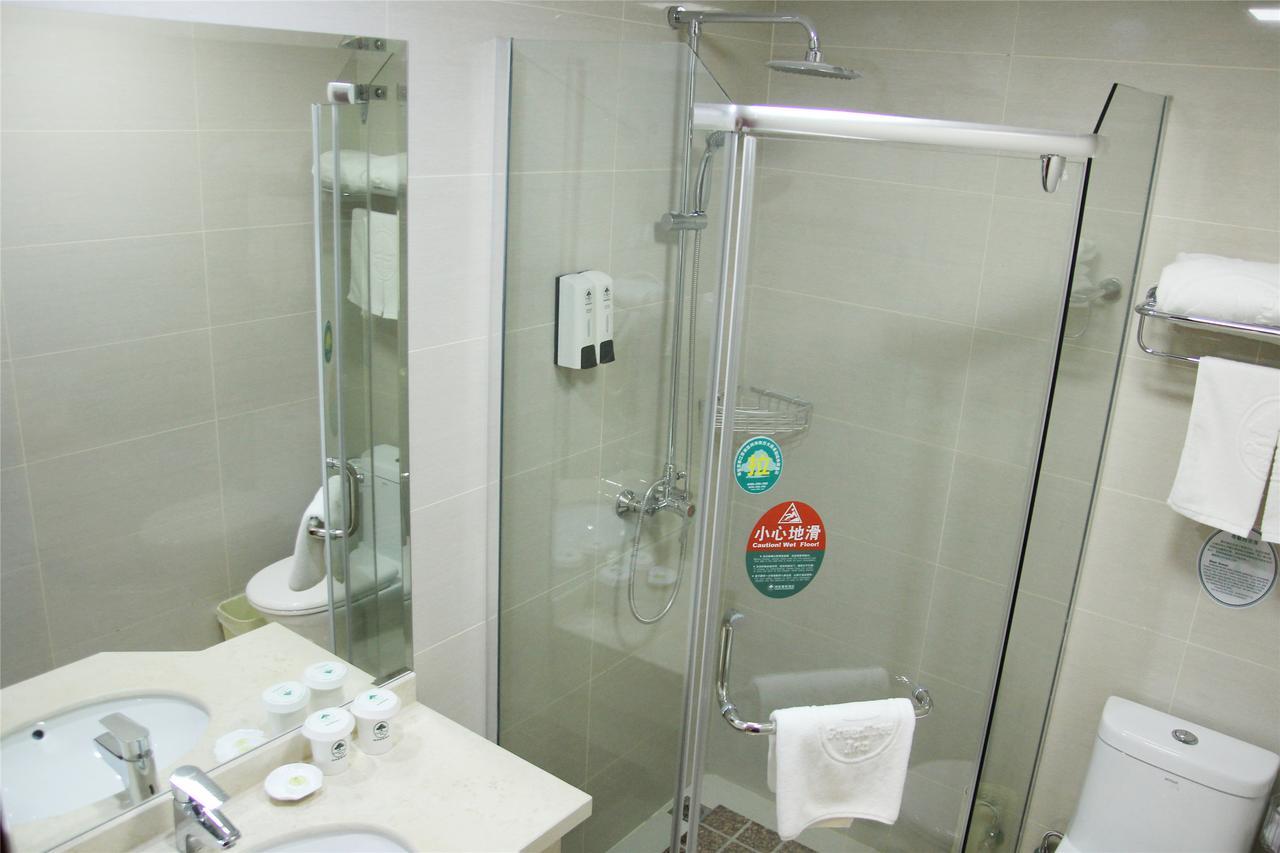 Greentree Inn Anhui Guangde Zhongyang Lecheng Business Hotel Eksteriør bilde