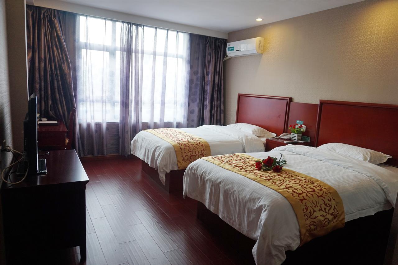 Greentree Inn Anhui Guangde Zhongyang Lecheng Business Hotel Eksteriør bilde