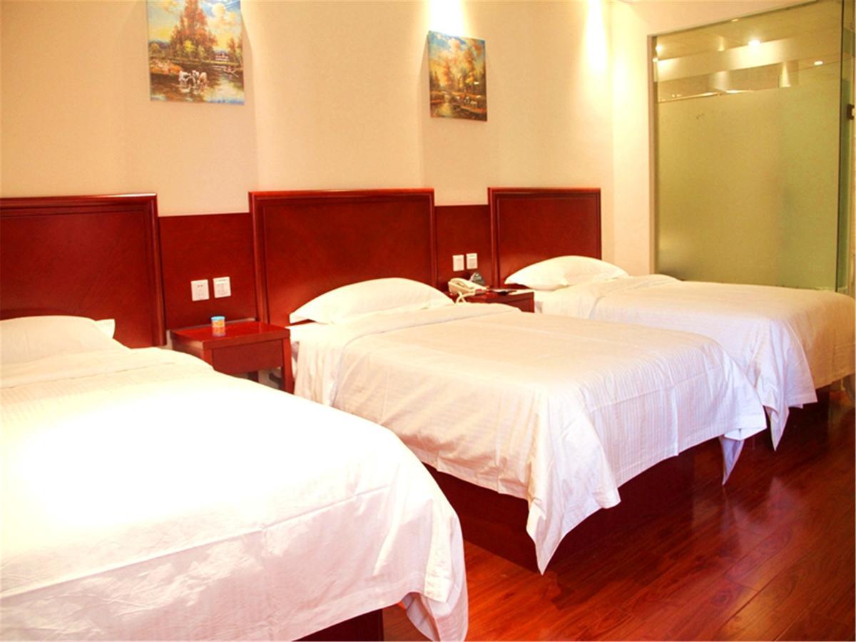 Greentree Inn Anhui Guangde Zhongyang Lecheng Business Hotel Eksteriør bilde