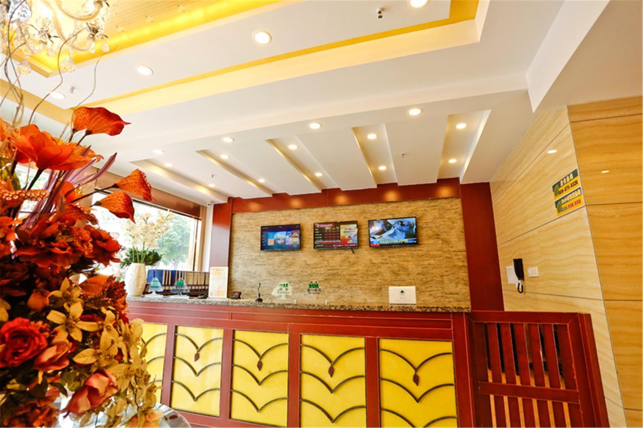 Greentree Inn Anhui Guangde Zhongyang Lecheng Business Hotel Eksteriør bilde