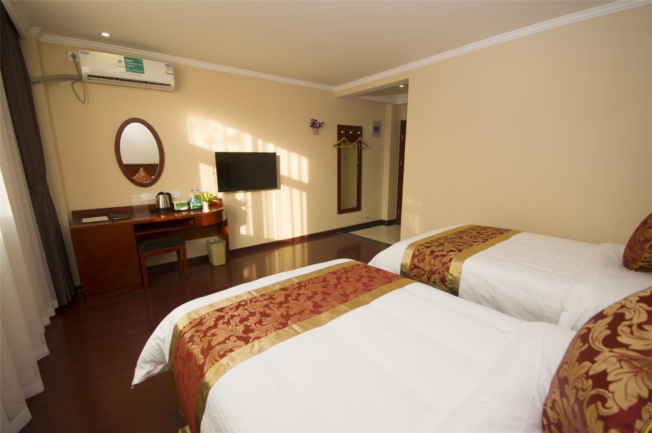 Greentree Inn Anhui Guangde Zhongyang Lecheng Business Hotel Eksteriør bilde