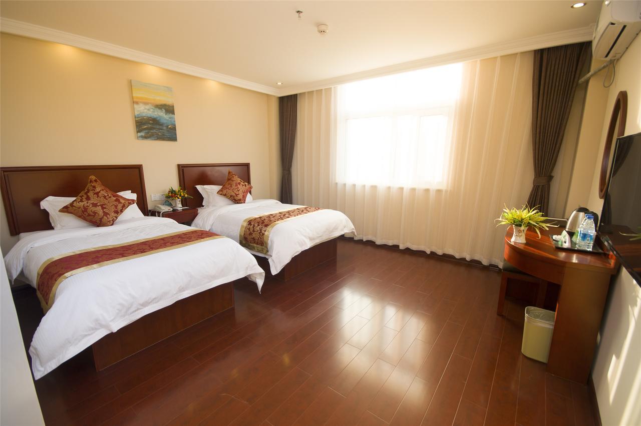 Greentree Inn Anhui Guangde Zhongyang Lecheng Business Hotel Eksteriør bilde